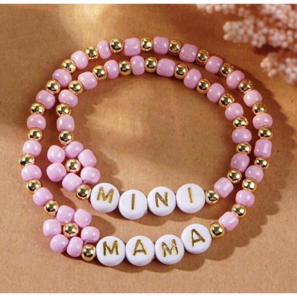 Mama and Mini Beaded Bracelet Set
